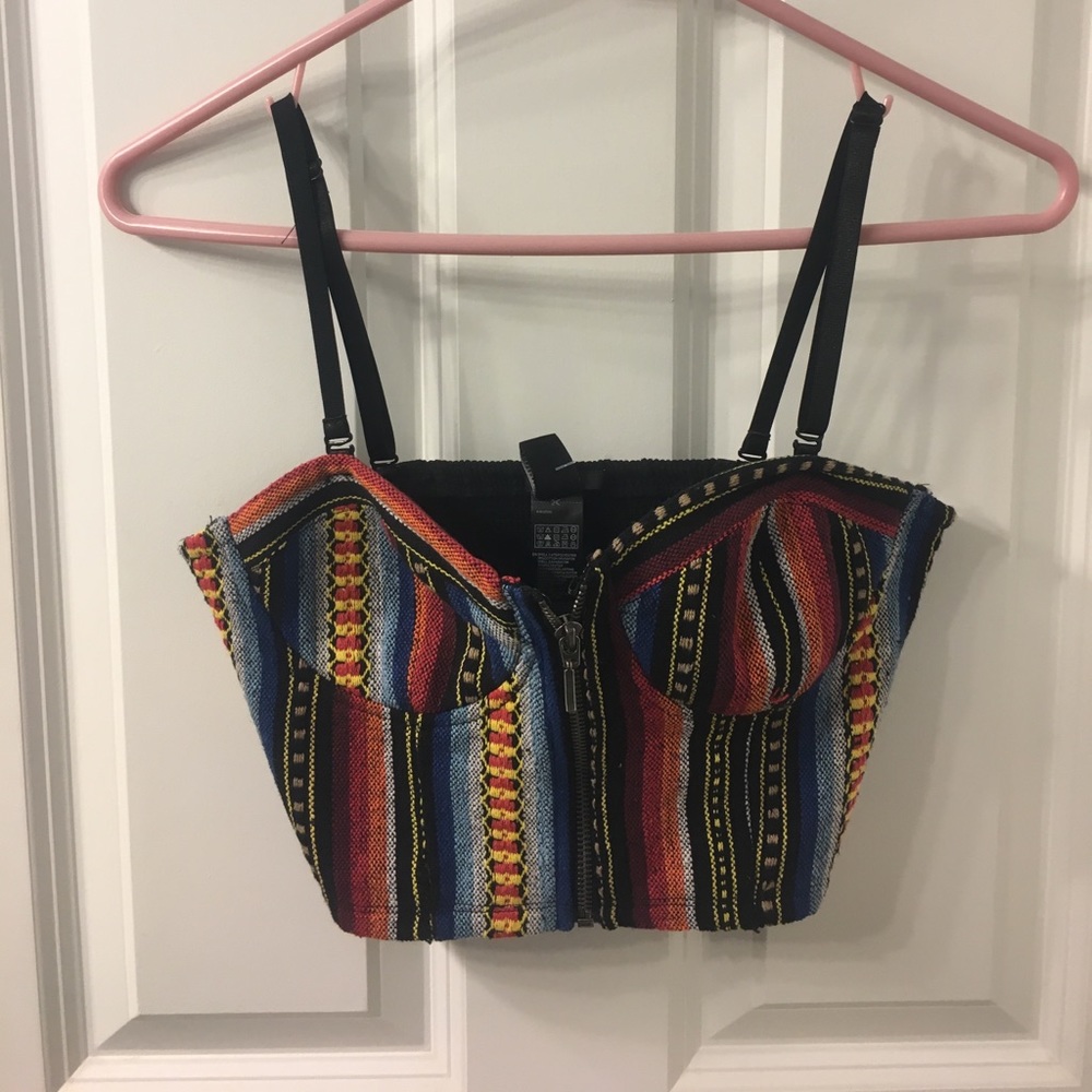Woven Top/Tube - crop top